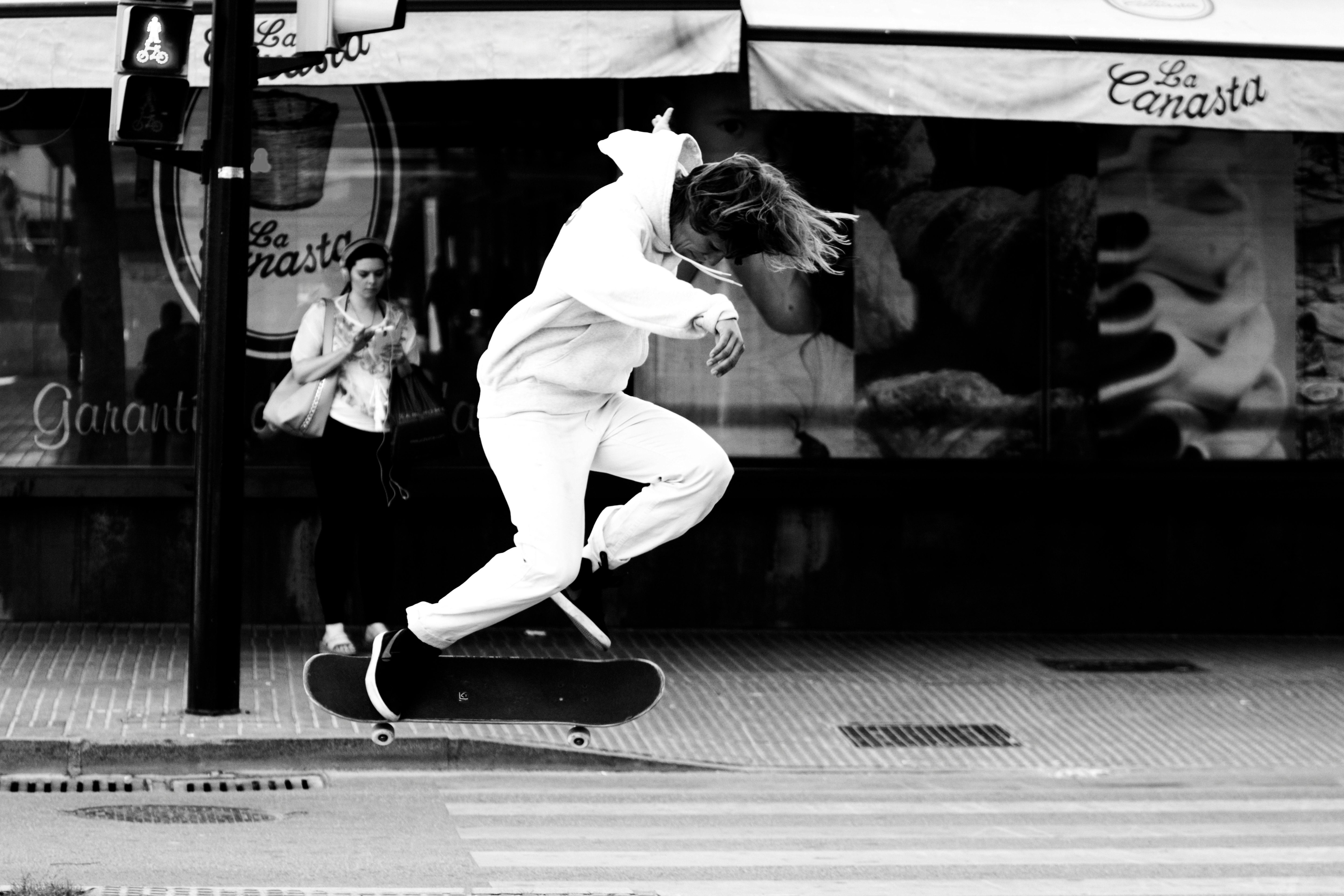 man playing skateboard